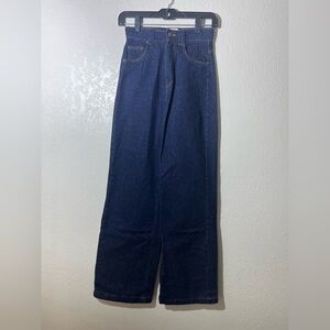 Princess Polly Navy Wide Leg Jeans